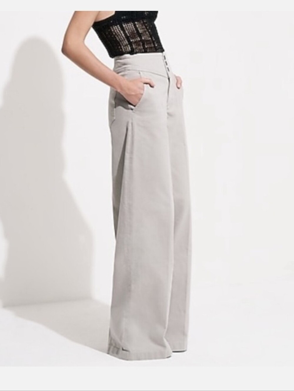 NWT Express x Simon Spurr Corset Super High Rise Wide Leg Jeans Sz 14